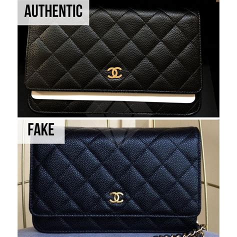 chanel wallet on chain inside fake|how to tell chanel authenticity.